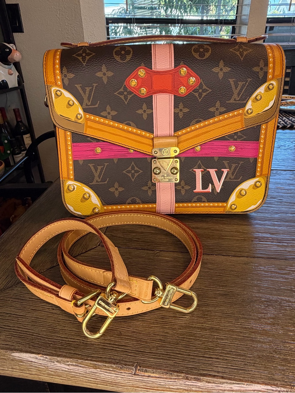 Louis Vuitton Brown Monogram Canvas Trunk Collection Crossbody